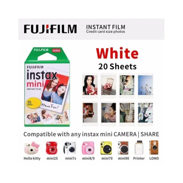 کاغذ دوربین چاپ فوری Fujifilm Instax Mini Film Single Pack 10 Sheets Per Pack